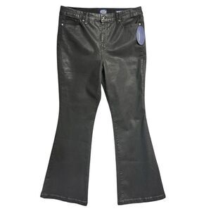 Scoop Pants Black NEW High Rise Flare Leg‎ Opening Women Size 16